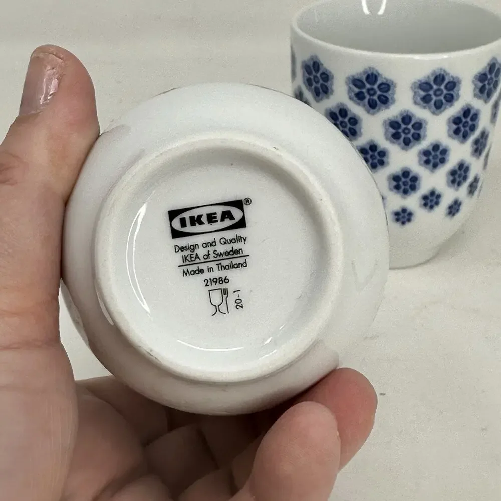 Vintage IKEA Entusiasm Cups, Saki, Tea, Coffee , Cocktails